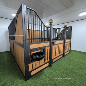 맞춤형 경제적 인 말 안정적인 전면 우아한 내구성 말 헛간 키트 금속 대나무 5 년 보증 스윙/슬라이딩 도어 - Product Image 3