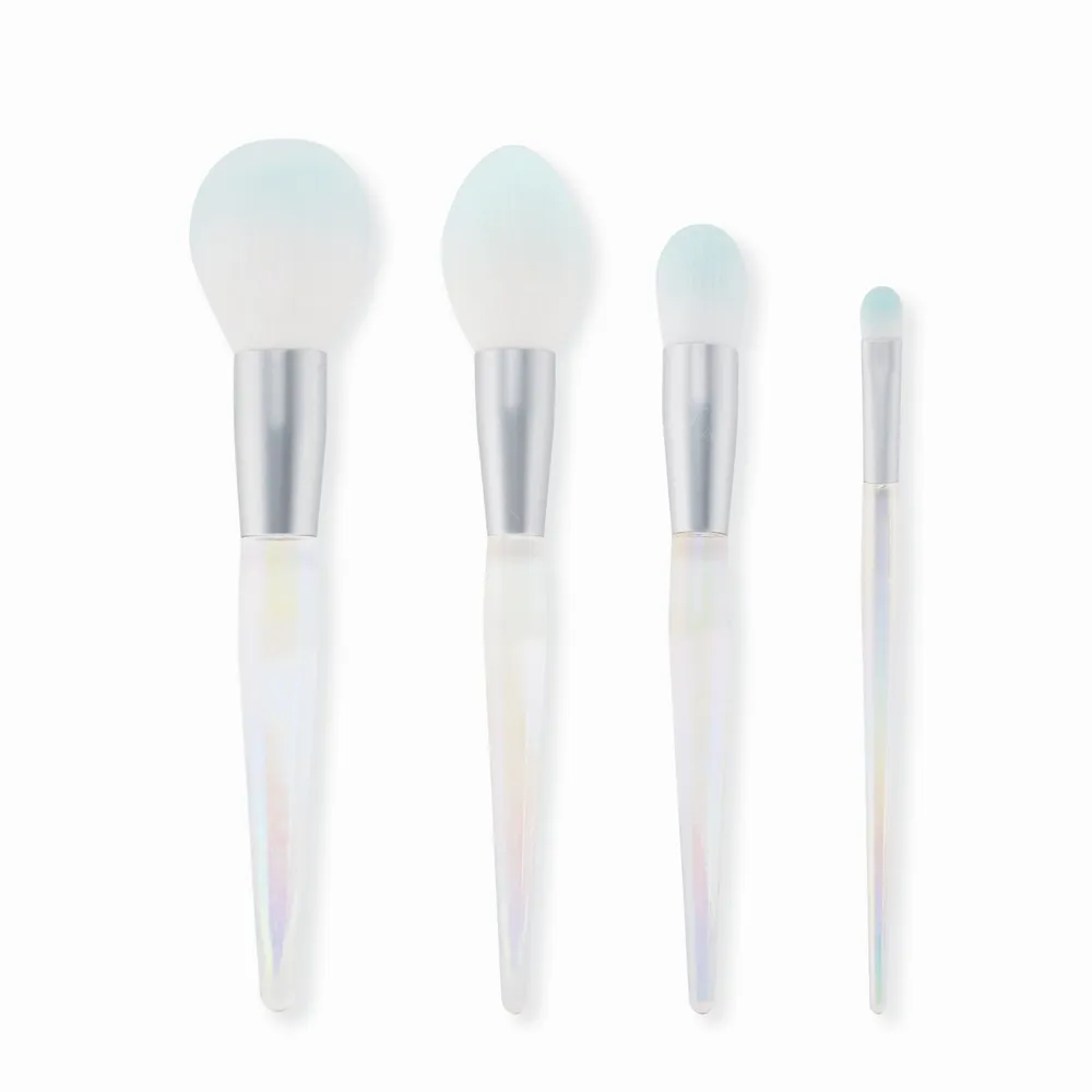 New Rainbow Eye Cosmetic Makeup Brush Set Professional Diamond Handle 4PCS Blending Eyeshadow Make Up Brushes