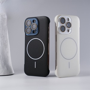 Custodia Ultra per <span class=keywords><strong>iPhone</strong></span> 17 16 15 Pro 14 <span class=keywords><strong>13</strong></span> 12 con lenti per <span class=keywords><strong>fotocamera</strong></span> con struttura in pelle Lychee - Product Image 2