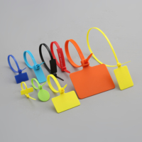 Différents styles d'attaches de câble en nylon et plastique étiquettes d'inspection de câble pour étiquette de fil attaches zippées avec étiquette personnalisables multicolores