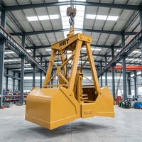 Grappin hydraulique autonome à batterie pour la manutention de minerai de fer, de charbon, de coke et de marchandises en vrac, avec télécommande sans fil