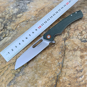 LH957 بوشكرافت 59HRC حجر غسل D2 شفرة قابلة للطي مقبض ميكروكارتا جودة عالية التخييم في الهواء الطلق بسكين - Product Image 2