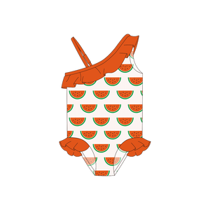 <span class=keywords><strong>Maillot</strong></span> <span class=keywords><strong>de</strong></span> <span class=keywords><strong>bain</strong></span> une pièce premium pour bébé fille en Spandex et Nylon, bretelles réglables, volants, imprimé floral - Product Image 5