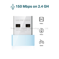 Venta al por mayor Mercury N150 2,4G Wireless Nano USB Adapter 150Mbps WI-FI IEEE Standard 802,11 Free-driver USB WIFI Tarjeta de red