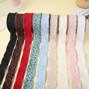 ริบบิ้นลูกไม้ถักปักลายราคาส่งถูกและเชือกสำหรับงานฝีมือ - Product Image 2