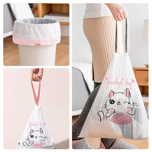 Sacs poubelles jetables épais à cordon auto-fermant, grand rouleau, pour la maison et la cuisine, compatibles Shopify Dropshipping - Product Image 3
