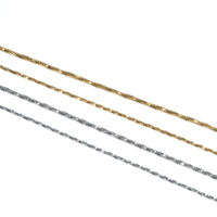 Colar de corrente aço inoxidável, para homens e mulheres, 18k, prata, banhado a ouro, cobra, corrente