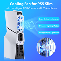 Neuankömmling RGB Console Lüfter für Playstation 5 Zubehör für Ps5 Slim Console Spiel zubehör