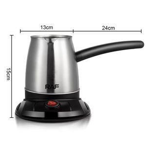 Juego de cafetera turca clásica tradicional de 500 ml, estándar europeo, hervidor eléctrico de acero inoxidable con mango de plástico duradero - Product Image 6