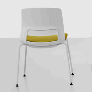 เก้าอี้พลาสติกแบบซ้อนสีดำสำหรับอ่านหนังสือในห้องดีไซน์ดั้งเดิมที่ได้รับความนิยมมากที่สุดมีโลโก้แบบกำหนดเอง - Product Image 5