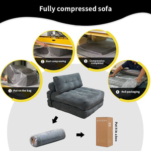 Chân Không Nén Sofa Đầy Đủ Miếng Bọt Biển Sâu Bướm Lười Biếng Sofa Duy Nhất Cuộn Túi Vải Sofa Đặt Sofa Hiện Đại Thời Trang Phon - Product Image 2