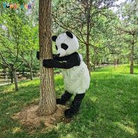 876 взрослый костюм медведя, мультяшный персонаж, панда, Mascotte, костюмы, Fursuit
