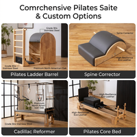 Chaise Wunda de Pilates Professionnelle Multifonctionnelle avec Système à Ressorts Réglable, en Bois et PU, pour Studio de Pilates, Entraînement du Corps et du Core YP52