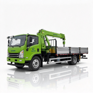 รถยกพ่วงแบบแบนยี่ห้อ Foton พร้อมเครนแขนพับได้ Hongchang Tianma 6.3 ตัน สำหรับงานก่อสร้าง - Product Image 3