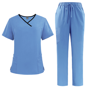 Custom New Nurs Scrub all'ingrosso divise mediche uniformi ospedaliere cura Scrub 2 pezzi Medical Scrub uniformi - Product Image 1