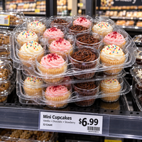 Wegwerp PET cakeverpakkingen met deksels, geschikt voor warme chocolademelk, desserts en afhaalmaaltijden voor voedselverpakkingen
