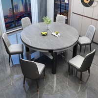 Table à Manger Moderne et Simple en Céramique Rétractable et Pliante pour Petit Ménage