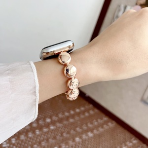 Pulsera de cadena de cuentas de moda correas de reloj para <span class=keywords><strong>Apple</strong></span> Watch Bands 46mm 44mm 49mm 45mm para <span class=keywords><strong>Iwatch</strong></span> Series 10 9 SE 7 8 Ultra 2 - Product Image 5