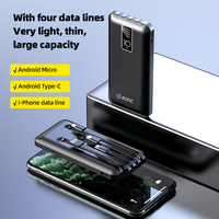 Promotion Super Septembre : Chargeur portable avec câble intégré, batterie externe 10000 mAh, chargeur de téléphone portable
