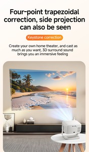 Projecteur portable <span class=keywords><strong>T1</strong></span>, ultra haute définition, système de cinéma maison intelligent tout-en-un pour la maison et la chambre à coucher avec fonction de rotation et d'inclinaison - Product Image 4
