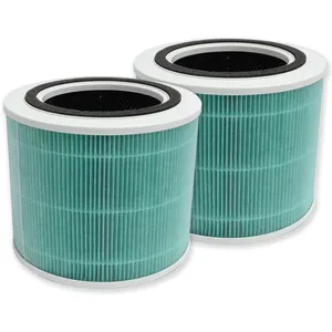 4-Stage Filtration 2-Pack Replacement True HEPA Filters Compatible With TOPPIN Air Purifier 220 Sq.ft TPAP003