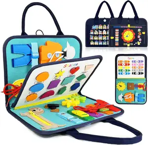 Hot Sale Early Learning Montessori Educatief Speelgoed Peuter Vilt Boeken Voelde Drukke Boeken Voor Kinderen Kinderen