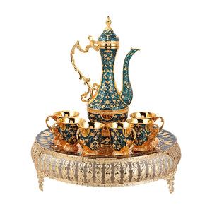 Elegante juego de vino para el hogar, copas de vino pequeñas, juego de cantilera de metal estilo europeo - Product Image 4