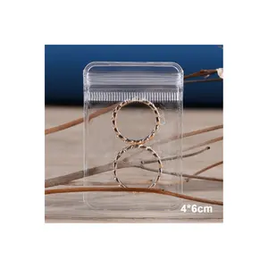 50pcs PVC Clear Jewelry Anti Oxidation Zipper Bag Plastic Bags For  Packaging Jewelry Rings Earrings Transparent Poly Pouch