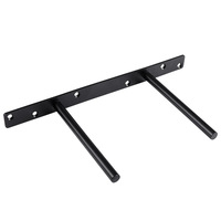 Étagère murale dissimulée à double T invisible pour rangement de supports et armoires, avec système de fixation laminar