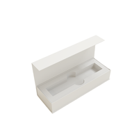 Boîte à cartouche rigide en carton recyclable de luxe avec fermeture magnétique, design personnalisé, gaufrage, pelliculage mat, insert en mousse EVA de 1 ml/1 gramme