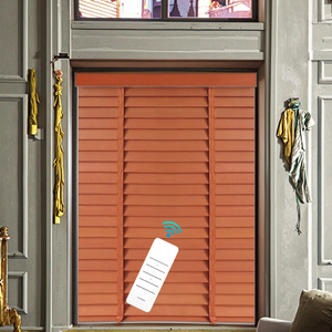 Intelligent Motorised Wooden Blinds for Homes Durable Eco-Friendly UV Blocking External Installation for Every Day Use - Product Image 1