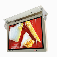 QZ-1854-WIFI 24V/12V 18.5 pouces rabattable voiture android WIFI bus moniteur lcd signalisation numérique toit bus tv écran