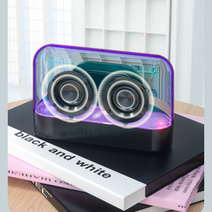 Yayusi Hot Bán <span class=keywords><strong>K9</strong></span> trong suốt Acrylic RGB ánh sáng đầy màu sắc <span class=keywords><strong>Bluetooth</strong></span> Loa kênh 2.0 đa chức năng loa không dây - Product Image 4