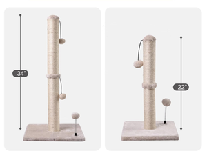 Premium Basics 22in penggaruk kucing, bola gantung untuk penggunaan ruang tamu, anak kucing yang lebih kecil - Product Image 4