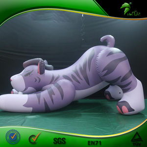 <span class=keywords><strong>Tigre</strong></span> gonflable couineur transportable, jouet à Air pour la piscine, bâton dentaire, animaux - Product Image 2