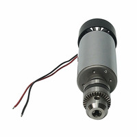 Moteur de broche CNC DC 0,3 kW 300 W 52 mm avec pince pour machine de fraisage de circuits imprimés DIY