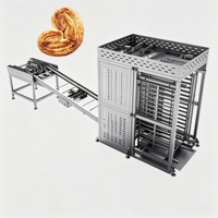 Système de chargement et de déchargement automatique de plateaux ADMF, équipement de chargement et de déchargement de plateaux, ligne de convoyage en acier inoxydable pour boulangerie, certifié CE