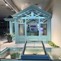 Pavillon de jardin préfabriqué d'hiver, serre, igloo, gazebo, toit polygonal, dôme en verre, véranda