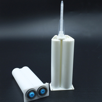 Bonne qualité 50ML 1:1 en plastique AB cartouche de colle Double composants adhésif seringue baril