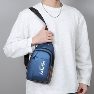 Men's Chest <b>Bag</b> Multi Layer Durable Outdoor Sport Crossbody <b>Bag</b> Gray Black Military Green Dark Blue - Product Image 2