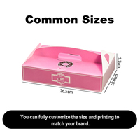 Individuelles Logo Umweltfreundliche 6er-Pack Mochi-Donut-Box Lebensmittelechte Weiße Karton-Bäckerei-Verpackung mit Integriertem Griff