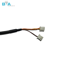 2*2Pin Pitch 2.50mm Housing to Strip Tin Wire Harness UL2464 26AWG 60CM/1.97ft 3-Core Hitam PVC untuk Perangkat Industri