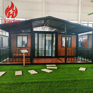 Maison conteneur extensible de luxe de 20 pieds, 3 chambres, montage facile, pliable, certifiée CE, design moderne, en acier, entrée pour école - Product Image 1