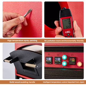 เตาย่างบาร์บีคิวแบบตั้งโต๊ะพร้อมเตาอบพิซซ่าระบบไฟฟ้า500 C ร้านอาหารแบบพกพา - Product Image 3