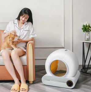 Bac à litière pour chat électrique intelligent entièrement automatique de haute qualité, moderne, respectueux de l'environnement, en matériau ABS, capacité de 65 L, facile à nettoyer - Product Image 4
