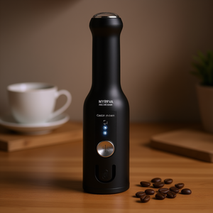 Mixeur à café double Myrva, mixeur à café électrique portatif, boîtier en plastique, langue d'utilisation anglaise - Product Image 2