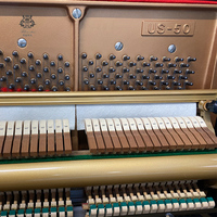 Piano Akustik Mekanik Tegak Profesional KAWAI US-50 Bekas dari Jepang, Keyboard Kayu Solid Nanmu, Palu (Hammer) untuk Anak-Anak