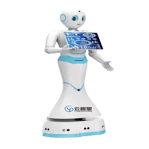 カスタムクラウドZhixing Welcome Intelligent Service Robotは、フロントデスクを処理するためのビジネス相談をガイドおよび主導します