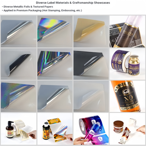 Nhãn tùy chỉnh | nhà máy-Nhãn nước hoa lá vàng dập nổi trực tiếp-Nhãn dán vinyl chống thấm nước cho hương thơm sang trọng - Product Image 6