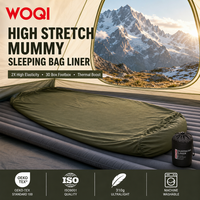 WOQI Housse de sac de couchage de voyage pliable marine avec poche pour oreiller pour lit d'hôtel non propre en voyage d'affaires, vente en gros